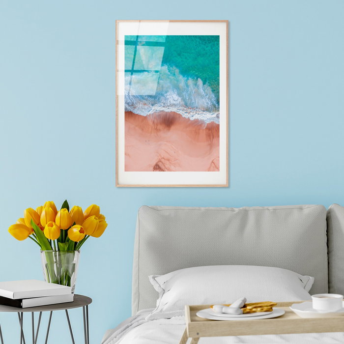 Wallity Cuadro Decorativo de Vidrio Templado Multicolor 30 x 45 cm